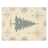 Vintag/Retro Moderne Weihnachten/Winter Tischdecke (Vorderseite (Horizontal))