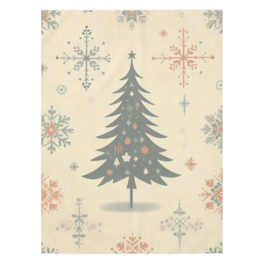 Vintag/Retro Moderne Weihnachten/Winter Tischdecke (Vorderseite)