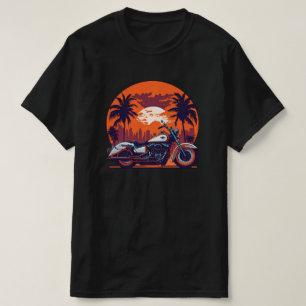 Vintag Retro Motorrad Sunset Biker Classic T-Shirt