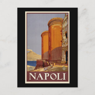 Vintag Retro Napoli Italien Italien Tourismus Postkarte