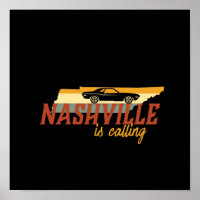 Vintag Retro Nashville Tennessee USA Stadtplan