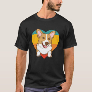 Vintag Retro Niedlich Corgi Eigentümer T-Shirt