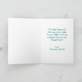 Vintag Retro Niedlich Happy Ostersonne Karte (Innenseite)