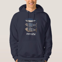 Vintag Retro Not Sardine, Custom Fisherman Hoodie