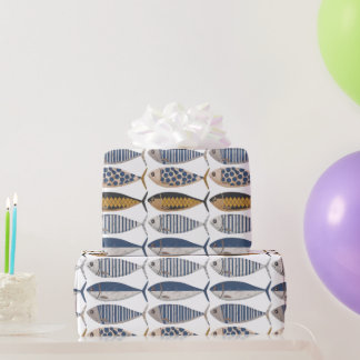 Vintag Retro Not Sardines, Fischer Geschenkpapier