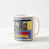 Vintag, Retro Orlando Florida Gruß Tasse (VorderseiteRechts)