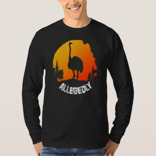 Vintag Retro Ostrich angeblich T-Shirt