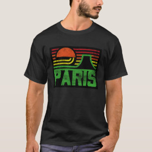 Vintag Retro Paris Frankreich Ausstatung T-Shirt