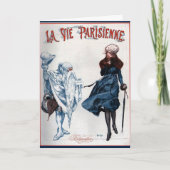 Vintag Retro Paris Frankreich Weihnachten (Vorderseite)