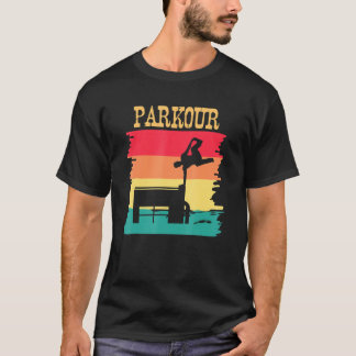 Vintag Retro Parkour Freeruning Design T-Shirt