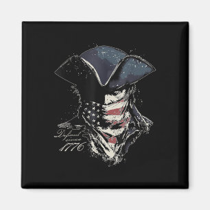 Vintag Retro Patriot Defiant seit 1776 US-Flagge 4 Magnet