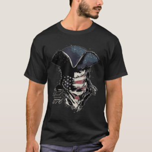 Vintag Retro Patriot Defiant seit 1776 US-Flagge 4 T-Shirt