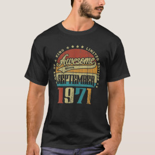 Vintag Retro Phantastisch seit September 1971 50Th T-Shirt
