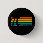 Vintag Retro Pi Button (Vorderseite)