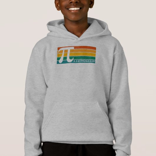 Vintag Retro Pi Hoodie (Vorderseite)