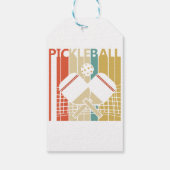 Vintag Retro Pickleball Geschenkanhänger (Rückseite)