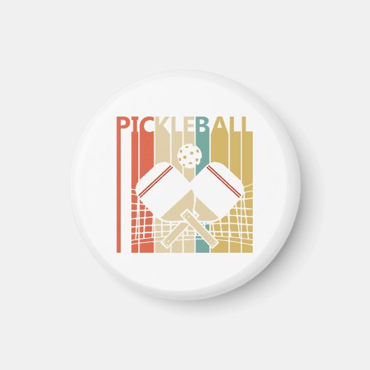 Vintag Retro Pickleball Magnet (Vorne)