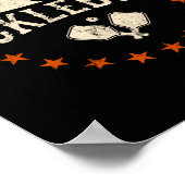 Vintag Retro Pickleball Poster (Ecke)