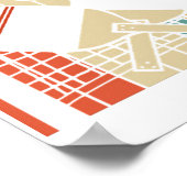 Vintag Retro Pickleball Poster (Ecke)