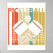 Vintag Retro Pickleball Poster (Vorne)
