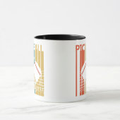 Vintag Retro Pickleball Tasse (Zentrum)