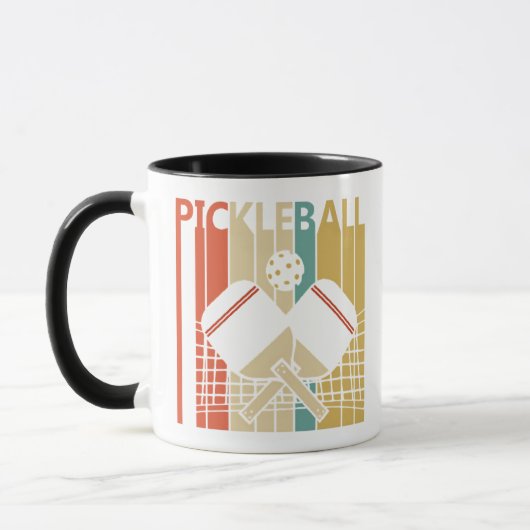 Vintag Retro Pickleball Tasse (Links)