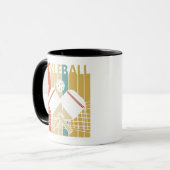Vintag Retro Pickleball Tasse (Vorderseite Links)