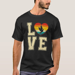 Vintag Retro Pigeon Hearts Niedlichen Tiere Ristor T-Shirt