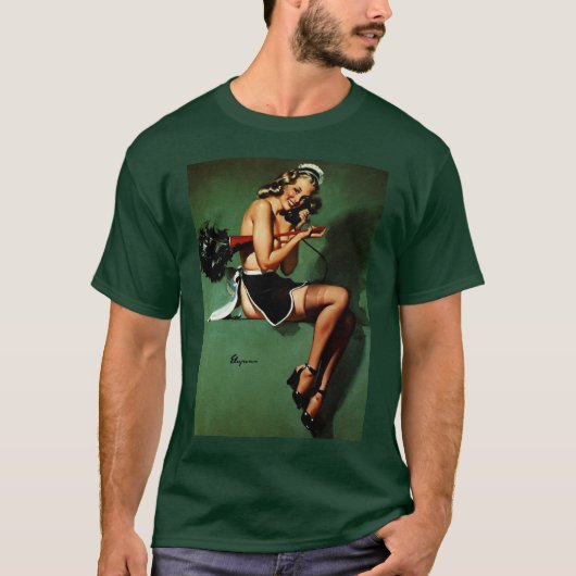 Vintag Retro Pinup T-Shirt (Vorderseite)