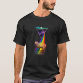 Vintag Retro Prism Capybara T-Shirt (Vorderseite)