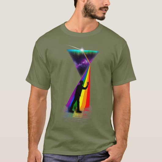 Vintag Retro Prism Darts T-Shirt (Vorderseite)