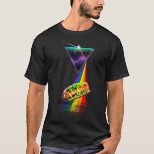 Vintag Retro Prism Hotdog T-Shirt