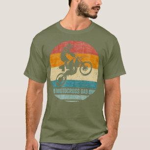 Vintag Retro Proud Motocross Dirt Bike Vater T-Shirt