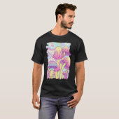 Vintag Retro Psychedelic Mushroom Trippy Hippie T-Shirt (Vorne ganz)