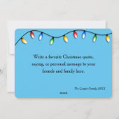 Vintag Retro Red Camper Weihnachtskarte Feiertagskarte (Rückseite)