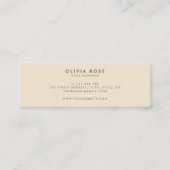 Vintag Retro-Regenbogen Mini Visitenkarte (Rückseite)