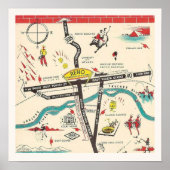 Vintag Retro Reno Nevada Print Poster (Vorne)