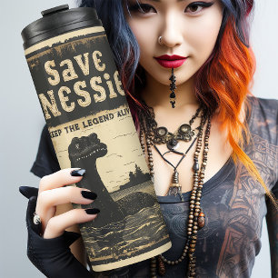 Vintag Retro Rettete Nessie Loch Ness Monster Thermosbecher