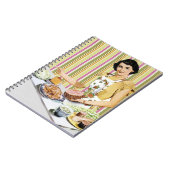 Vintag, Retro Rezeptbuch Notizblock (Linke Seite)