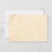 Vintag Retro Romantische Brauerei Rustikale Hochze RSVP Karte (Rückseite)