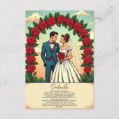 Vintag Retro Romantische Pastellbläserei - Comic Begleitkarte (Vorderseite)