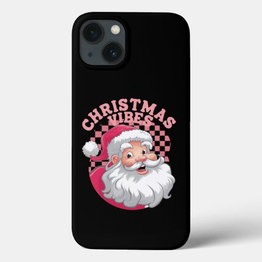 Vintag Retro Rosa Weihnachten Case-Mate iPhone Hülle (Rückseite)