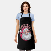 Vintag Retro Rosa Weihnachten Schürze (Getragen)