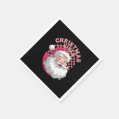 Vintag Retro Rosa Weihnachten Serviette (Ecke)