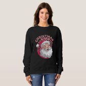 Vintag Retro Rosa Weihnachten Sweatshirt (Vorne ganz)