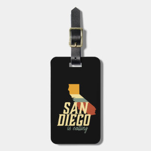 Vintag Retro San Diego California Gepäckanhänger