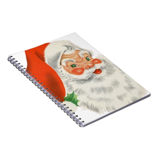 Vintag Retro Santa Claus Notizblock (Rechte Seite)
