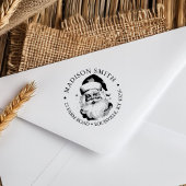 Vintag Retro Santa Claus Weihnachten Rücksendeadre Permastempel