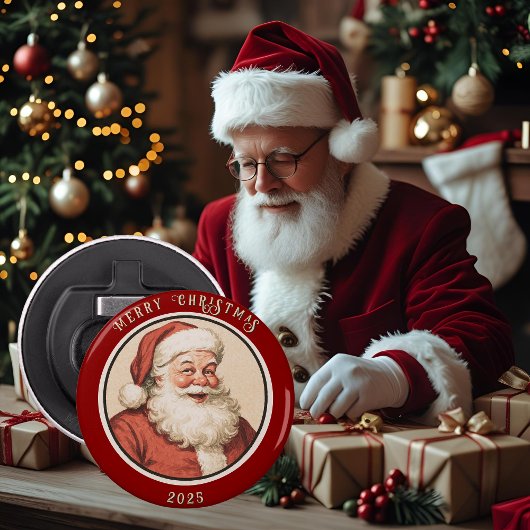 Vintag Retro Santa Flaschenöffner