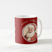 Vintag Retro Santa Kaffeetasse (VorderseiteRechts)